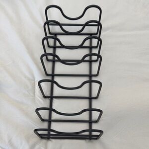 Black Metal Wine Rack